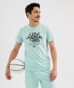 Tee-shirt manches courtes avec inscription graffiti homme
